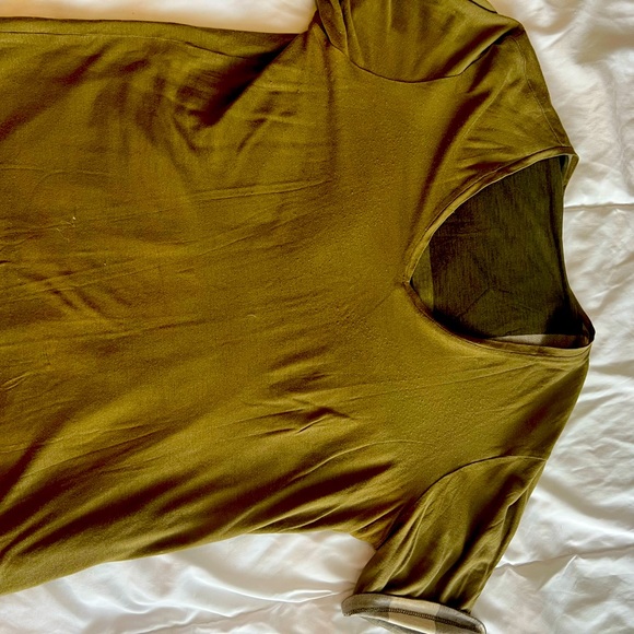 Women green Burberry shirt double side - Picture 4 of 4